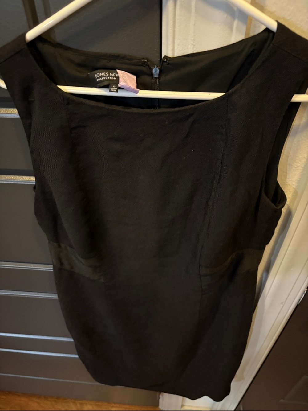 Jones New York Black Sleeveless Sheath Dress - Picture 3 of 8